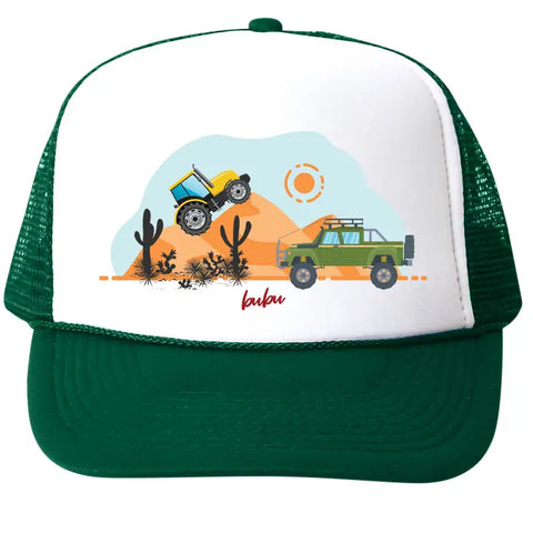 Monster Trucks Green - Trucker Hat
