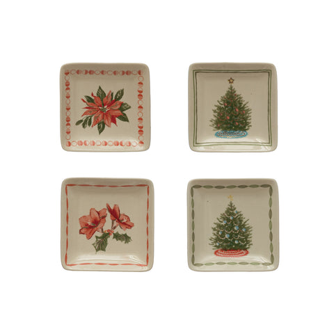 Christmas Icon - Square Stoneware Dish