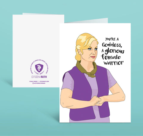You're A Goddess - Friendship Card
