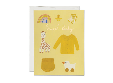 Yellow Baby - Baby Card