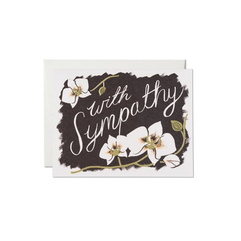 Sympathy Orchids - Sympathy Card