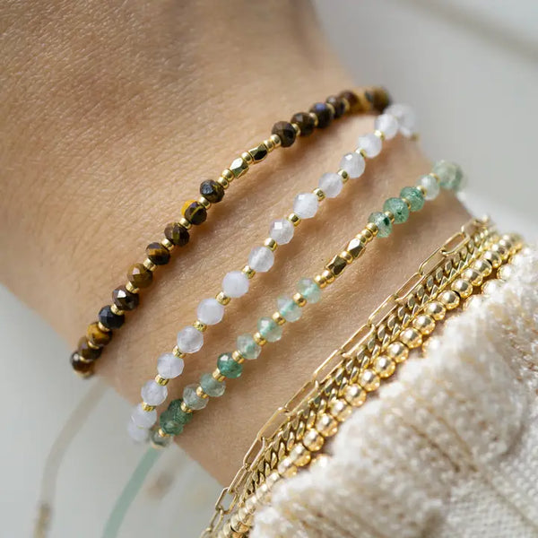 Green Aventurine Healing Gemstone Stacking Bracelet
