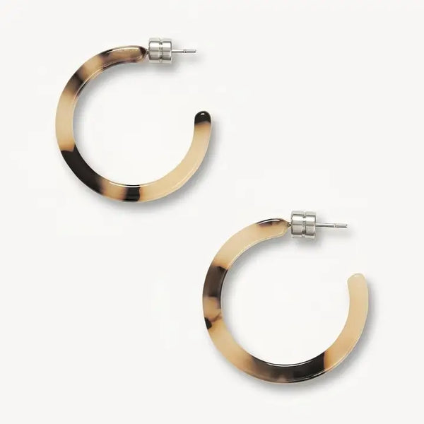 Mini Hoops - Blonde Tortoise