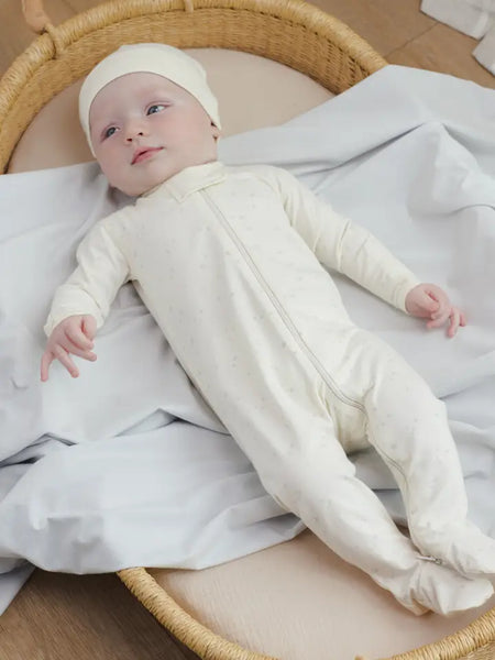 Zip Longsleeve Sleeper Footie - Stars