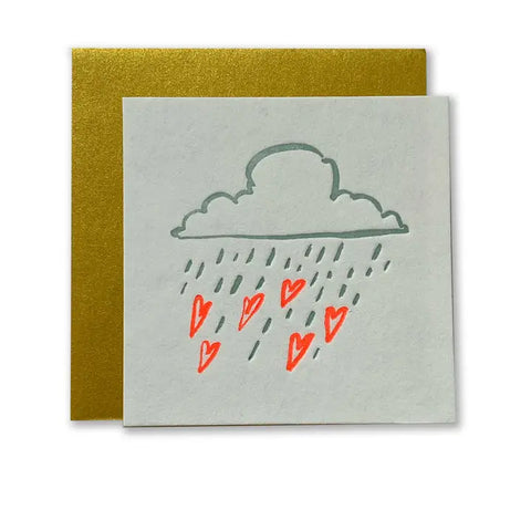Raining Hearts - Tiny Card