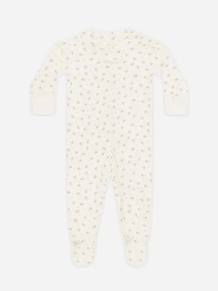 Zip Longsleeve Sleeper Footie - Fleur
