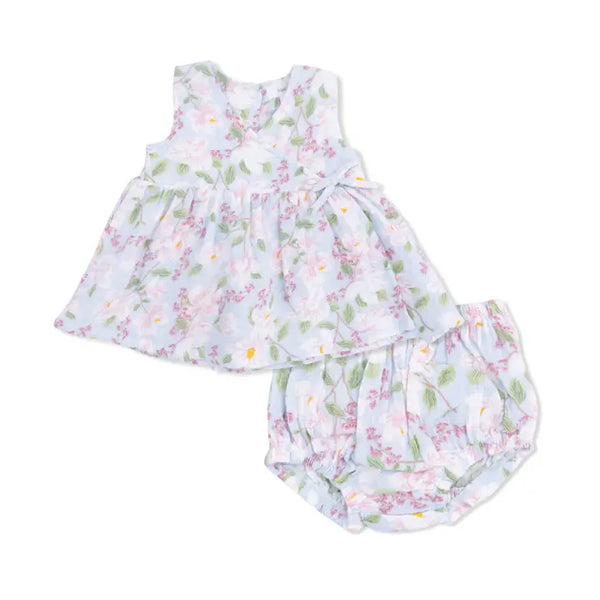 Kimono Dress and Bloomer - Magnolias