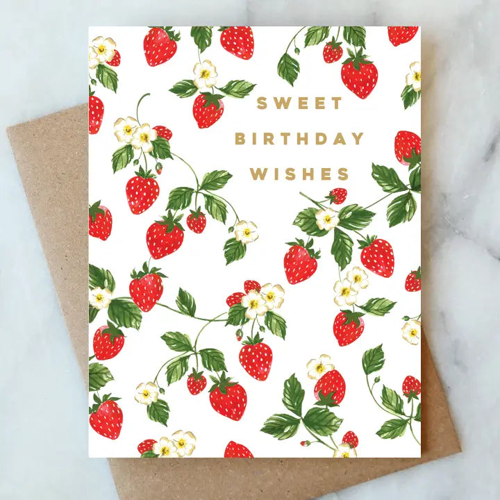 Strawberry - Birthday Card