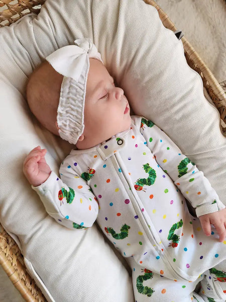 Caterpillar - Organic Zipper Footie