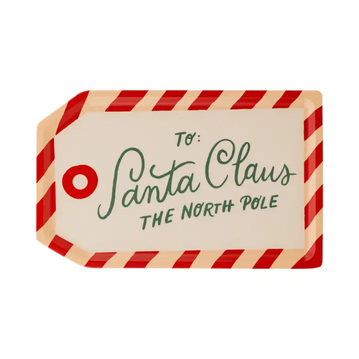 To Santa Tag - Bamboo Tray