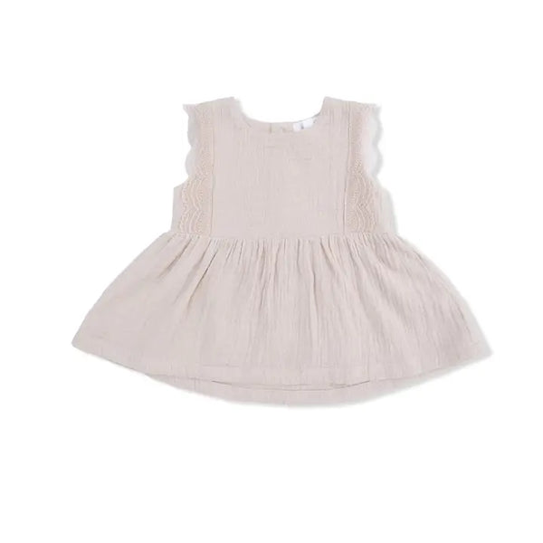 Babydoll Top with Mod Bloomer - Solid Muslin French Oak