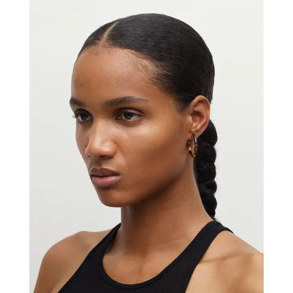 Mini Hoops - Blonde Tortoise