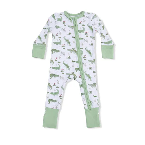 Convertible Romper - Crayon Alligators