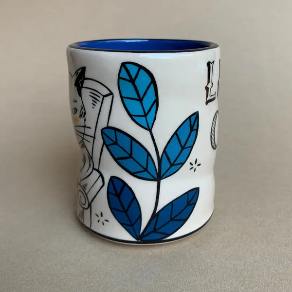 Lucky Cat With Mouse - Spark Cup Large