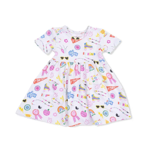 Twirly Dress With Cartwheel Short - Girl Power