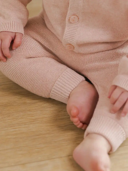 Knit Pant - Heathered Rose
