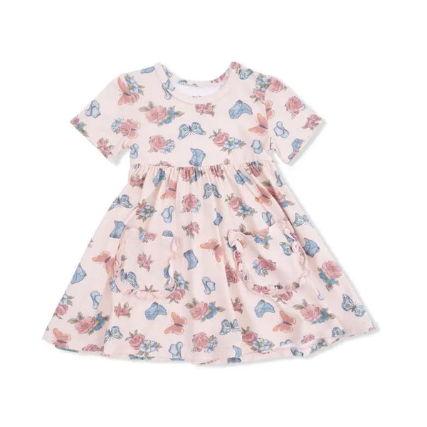 Twirly Dress with Ruffle Pockets - Country Girl Boots