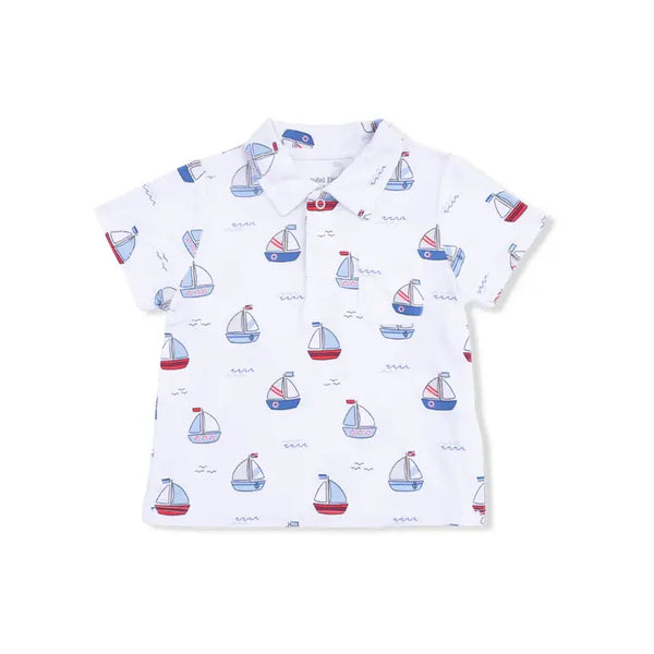 Polo with Casual Short - Bubbly Sailboat