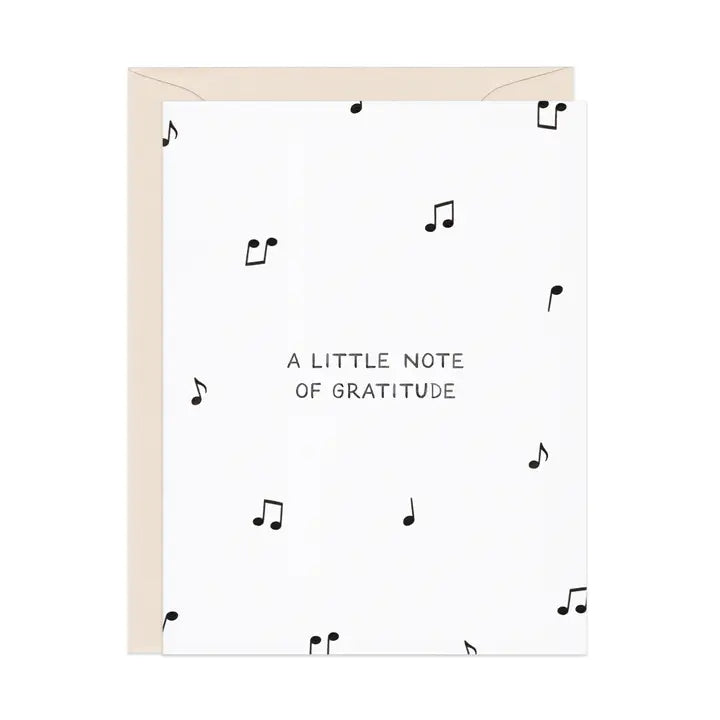 A Little Note Of Gratitude - Thank You Card