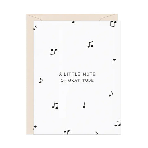 A Little Note Of Gratitude - Thank You Card
