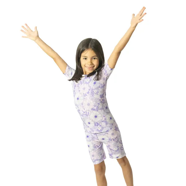 Loungewear Short Set - Lacy Lavender Floral