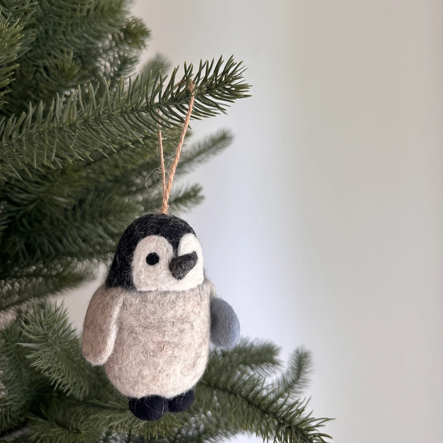 Penguin - Felt Ornament
