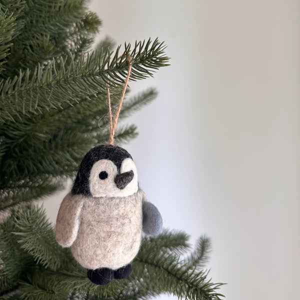 Penguin - Felt Ornament