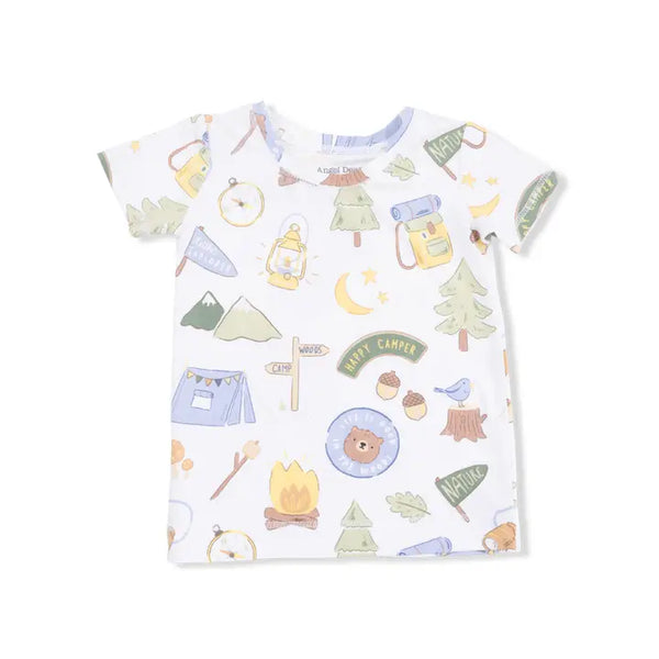 S/S Loungewear Set - Camping Blue