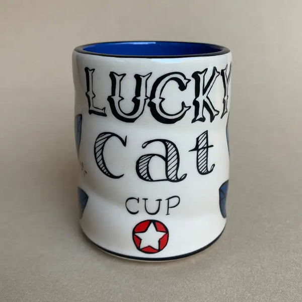 Lucky Cat With Mouse - Spark Cup Large