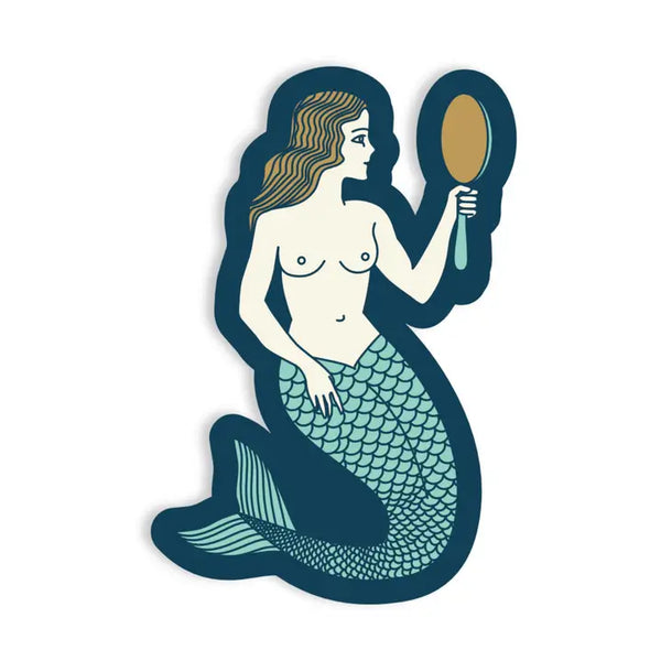 Mermaid Siren Tattoo - Sticker