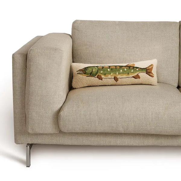 Northern Pike Fish Hook Pillow