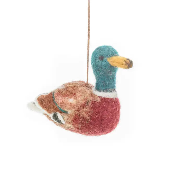 Handmade Felt Maddox The Mallard Ornament