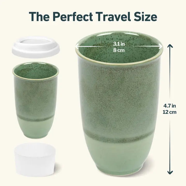 Emerald 12oz - Ceramic Travel Mug