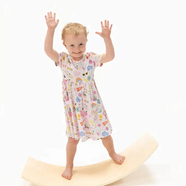 Twirly Dress With Cartwheel Short - Girl Power