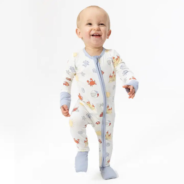Convertible Romper - Sunny Sandcastles