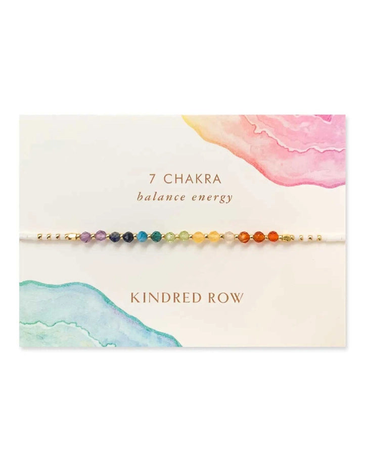 Chakra Rainbow Healing Gemstone Stacking Bracelet
