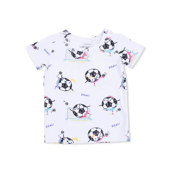 Loungewear Short Set - Soccer Balls Playing Soccer