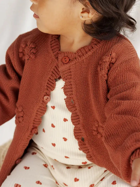 Knit Cardigan - Red