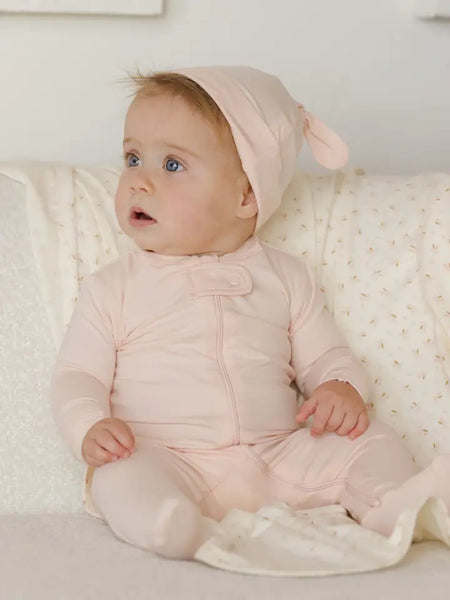 Zip Longsleeve Sleeper Footie - Petal