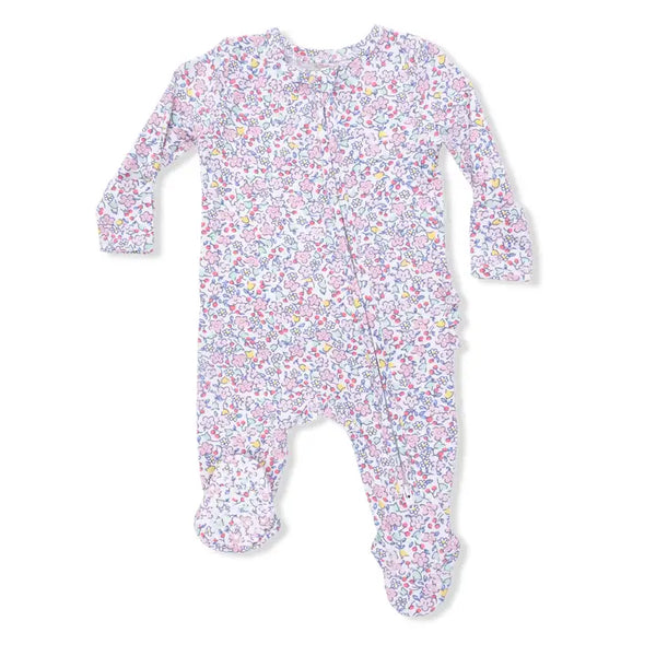 2 Way Ruffle Back Zipper Footie - Elizabeth's Garden