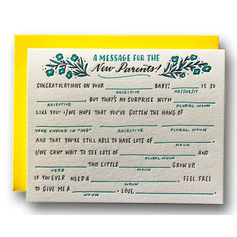 Baby Fill In Blank - Baby Card