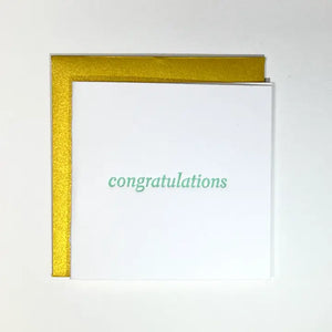 Congratulations Text - Tiny Card