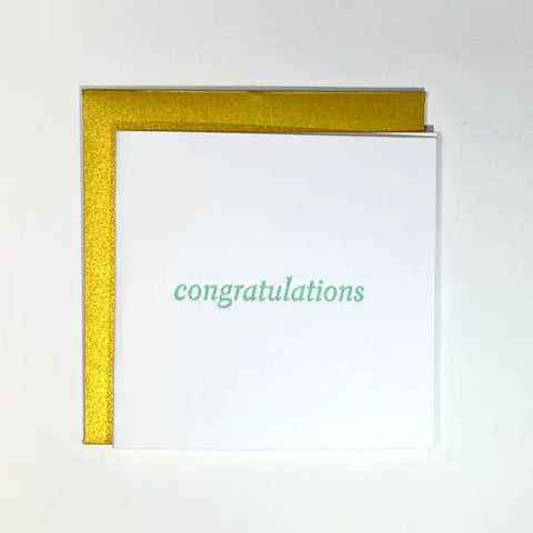 Congratulations Text - Tiny Card