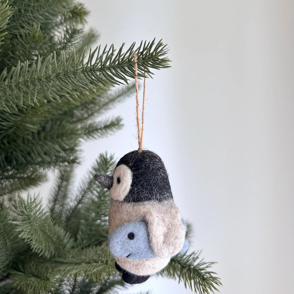 Penguin - Felt Ornament