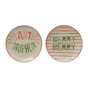 Holiday Stoneware Plate