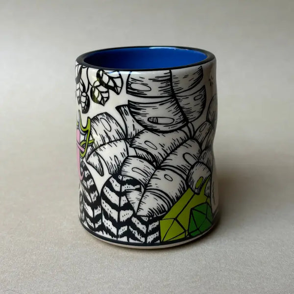 Lucky Cat and Houseplant - Spark Cup Large