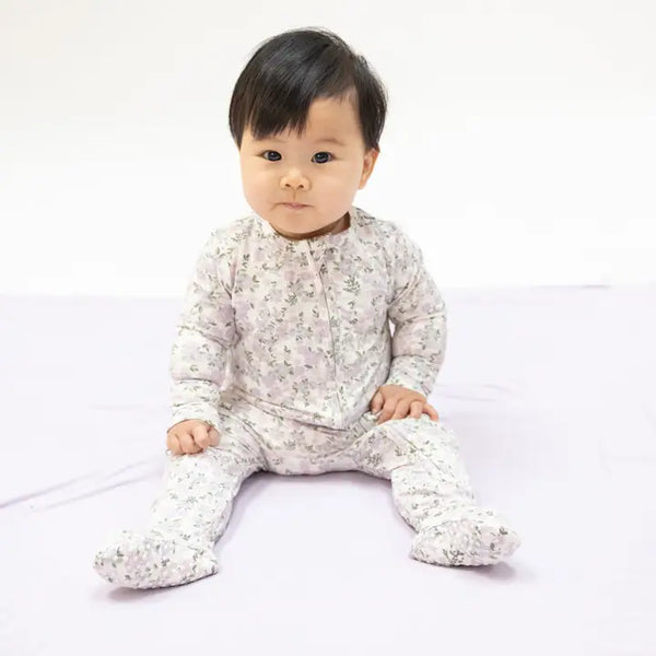 2 Way Zipper Footie - Shannon Floral