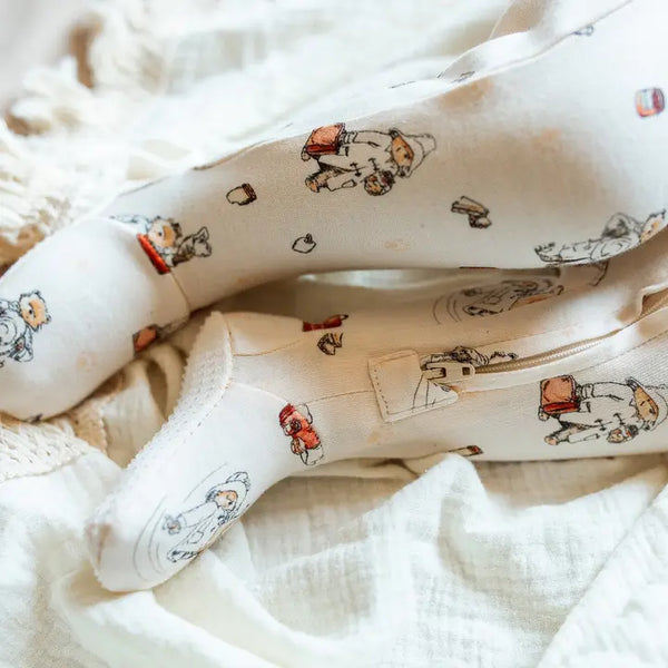 Paddington Adventure - Organic Zipper Footie