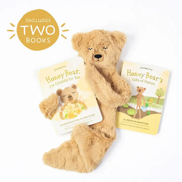 Honey Bear's Gratitude - Plush Snuggler Set