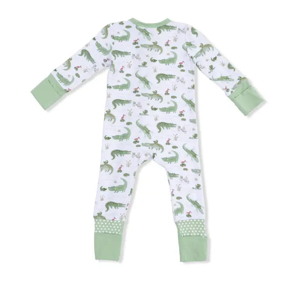 Convertible Romper - Crayon Alligators